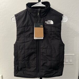 The North Face Girls Reversible Shasta Vest Size XS (6) NWT Black